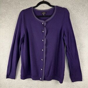 Talbots Womens 1X Merino Wool Base Layer Fringe Pearl Snap Whimsigoth Fairy Boho